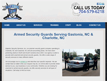 Tablet Screenshot of majesticsecurityinc.com